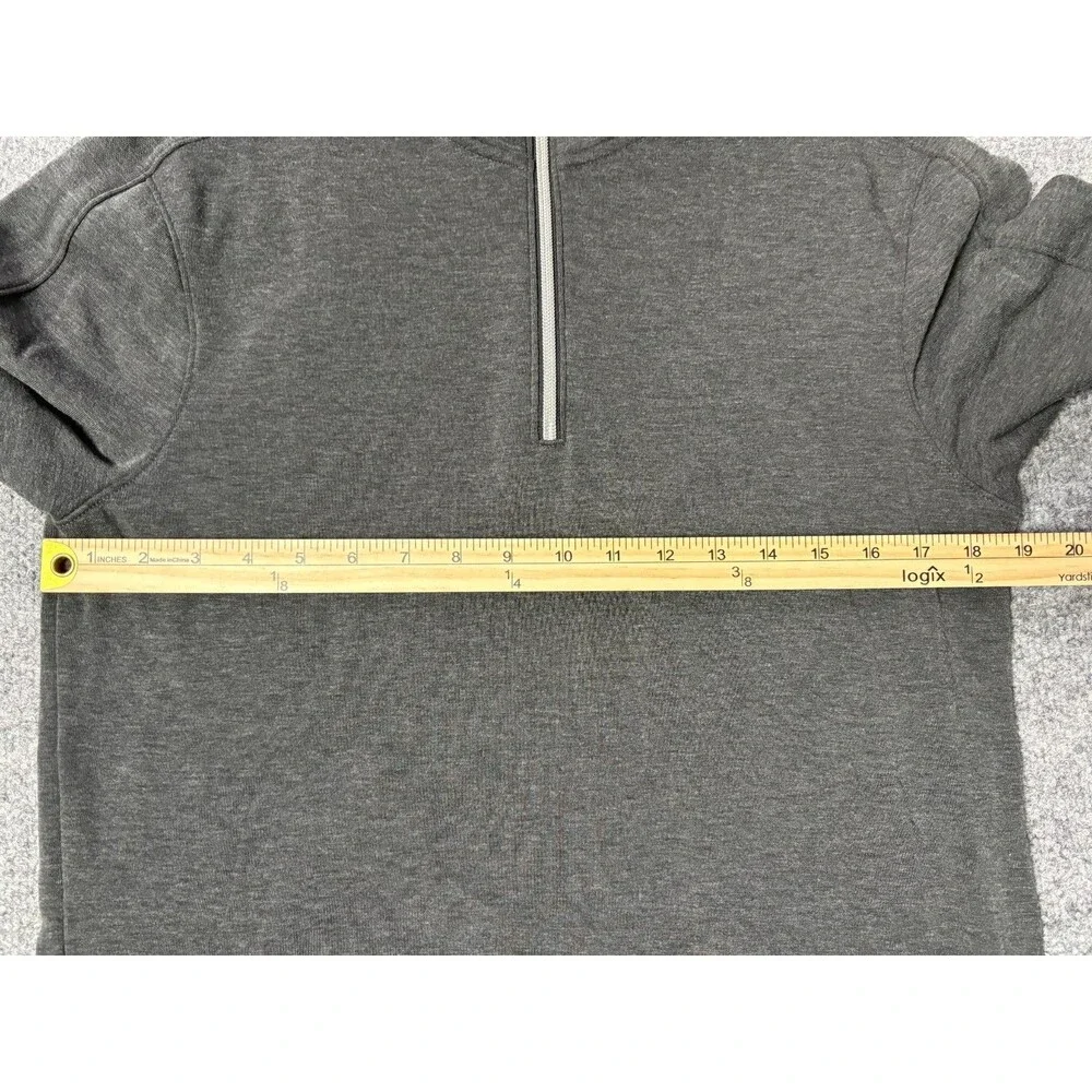 Banana Republic Jacket Mens Medium Gray Long Sleeve 1/4 Zip Polartec Long Sleeve